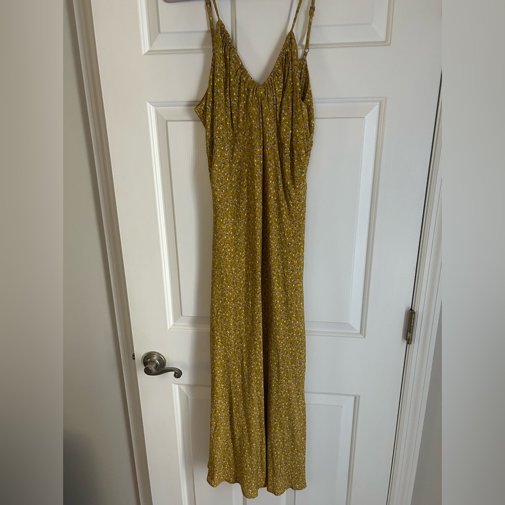 Wild Fable Mustard Floral Dress